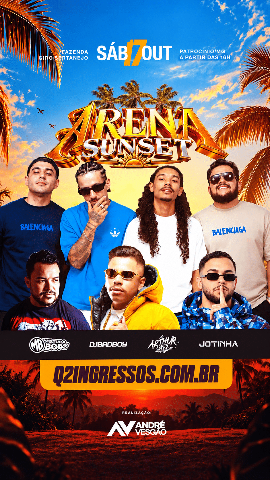 Arena Sunset – Fazenda Giro Sertanejo – 17 de Outubro – Patrocínio/MG